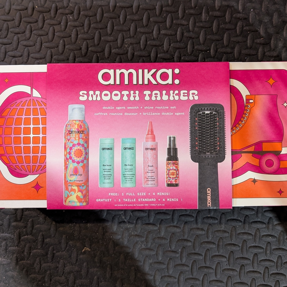 Amika Smooth Talker Hair Set - Pink and Black